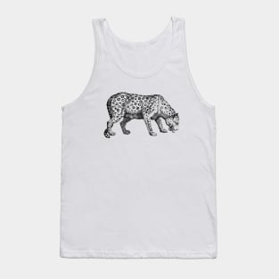 Vintage Leopard Sketch Tank Top